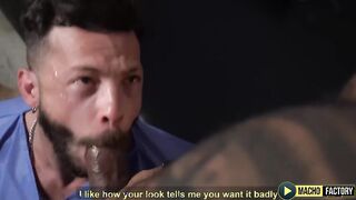 MachoFactory: Bottom John Brachalli Leans Over For Superior Wolf Viktor Rom