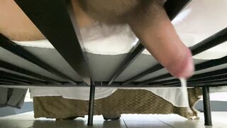 inexperienced jacking his Latino boner letting out a humungous geyser