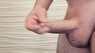 Sounding my prick with Hegar ten mm dilator all the way in