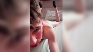 Lad Ethan is displaying Is arse