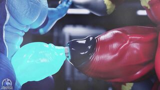 Tug Of Vore, Druth & Apollo vore growth edging cartoon