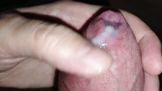 Total ejaculation after destroyed climax. Glue and guts testicle tonic