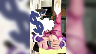 cutelingerie tranny ram fuck stick in his bootie