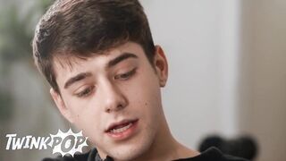 TWINKPOP - Joey Mills Gets Fapped Off By Amone Bane, Then Gargles And Rails Him During A Probe Sesh