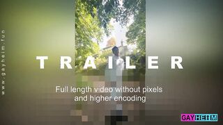 German Turk nineteen years older strokes off at the castle in Bavaria