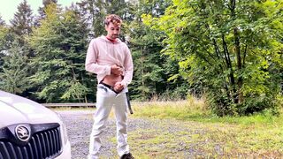 Public Urination and Solo Onanism Caught On Camera