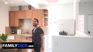 FamilyDick - Horny Kinky Guy Fap Bailey Prays Derek Allen To Nail And Help Him Jizz