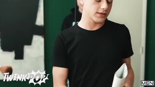 TWINKPOP - Colton Reece Accidentally Strolls Onto A Porno Set And Drills Joey Mills Like A Professional