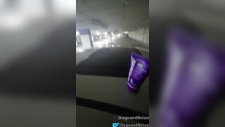 Crusing ravaging anonymous japanese twunk in public parking pile