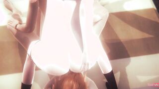 A fellow annalingus and without a condom to two femboys