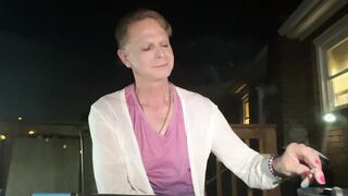 Draggin Princess 13 - Celebrating Bisexous Visibility Month with bisexous-colors and a Virginia Slims Menthol 120