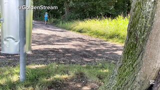 Teenie Pecker Showcasing in Public Damsel Ambling High Risk