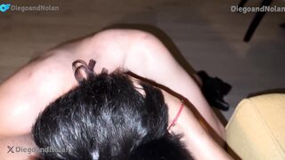 Chinese guy waiting for his beau to come home to knob him down. Boylove