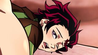 Genya x Tanjiro Kamado - Kimetsu no Yaiba NSFW parody animated manga porn