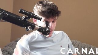 Adam Snow and Noah Milky screwing observed thru a telescope