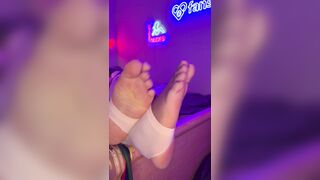 You luving the look of my pretty soles?