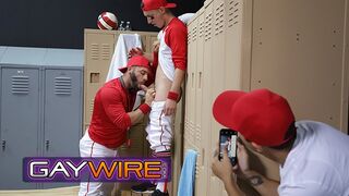 GAYWIRE - Baseball Starlet Tristan Hunter Gets Confronted Then Pulverized By His Coach In The Locker Guest room