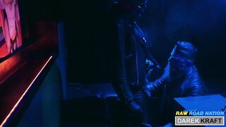 EXTRAORDINARY HUNKY GERMAN LEATHER trio-WAY