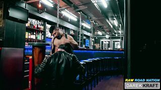 EXTRAORDINARY HUNKY GERMAN LEATHER trio-WAY