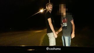 I was urinating at a road side and got a deep throat