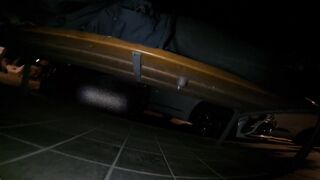 Eccentric youngster caught trio times smashing a bench, ¡intense climax!...