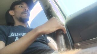 Jackin my massive ebony shaft