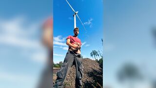 Crazy Stud Loosens himself in Public  Pisspig