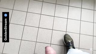 Extraordinaire peeing and boner demonstrating in the Czech Republic