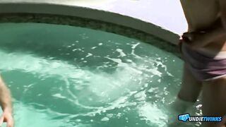 UndieTwinks: Lewd Lads Blow Their Lollipops While Soddening In A Super-steamy Bathtub
