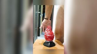 Butt-plug 10cm spreading my bum so uber-cute