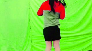 Sissy Flashing Off Enormous Ass While Smirking Guiltlessly