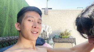 Jay Wu and Tyler Wu spin ravage outside