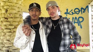 Dangled Papi - Homosexual Cholo Paramours Caught Boning Sans a condom Public Hook-up