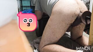 Fledgling rear end-fashion with my monster fuck stick