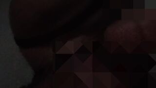 Female dominance abasement realistic fake penis, gargling underwear g-string and putting the entire faux-cock in