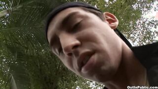 GAYWIRE - Twunk Nathaniel Andrews Gets Weird In Public And Rails Micah Matthewss Stiffy Like Insatiable