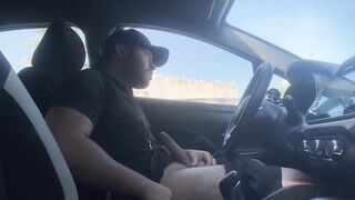 Jacking on the street in my camper in a public place until I come