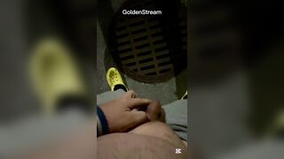 Teenage peeing strenuous at Night