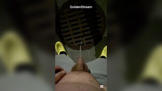 Teenage peeing strenuous at Night