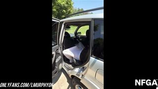 Uber hetero driver cruising, pummels cherry dangled lad in van, wet accomplish