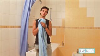 Insatiable Youngster Joshua D Wanks His Rock-hard Beef whistle In The Shower!
