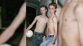 2 uber-cute thin studs doing striptease photo compilation