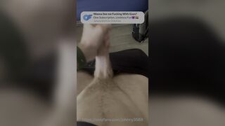 Thin Youngster with a Humungous Trunk Milks Off and Shoots a load Stiff