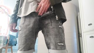 Cum shot on my beaus arse