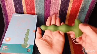 satisfyer butt-plug two butt-plug wand. unboxing