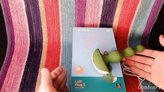 satisfyer butt-plug two butt-plug wand. unboxing