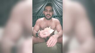 Superb trainer makes you take your protein now open your humping facehole