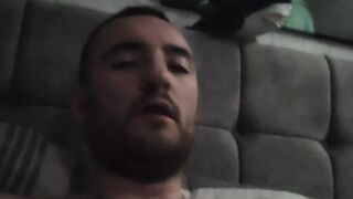 Scottish youngster ejaculates all over himself.