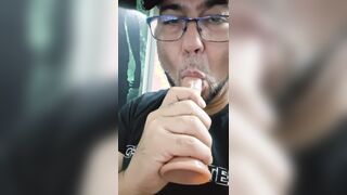 I received my fresh congenital texture faux-cock