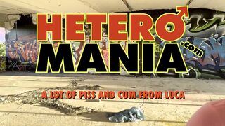 A Pile Of Urinate And Jizm From Gay-for-pay Uncircumcised Luca